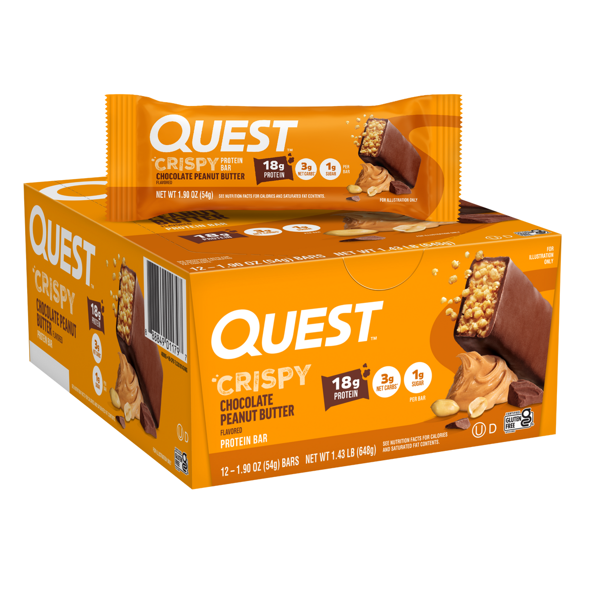 chocolate-peanut-butter-crispy-hero-protein-bars-x4 400095_QN_USA_Pkg_Crispy_ProteinBar_CPB_12ctCarton_3D_Composite_Force.png